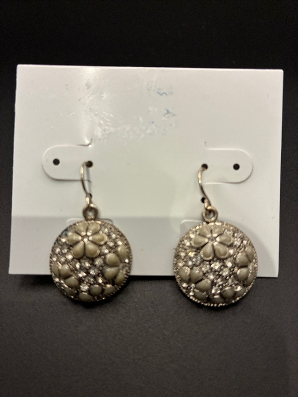 Vintage-Inspired Gold Floral Drop Earrings
